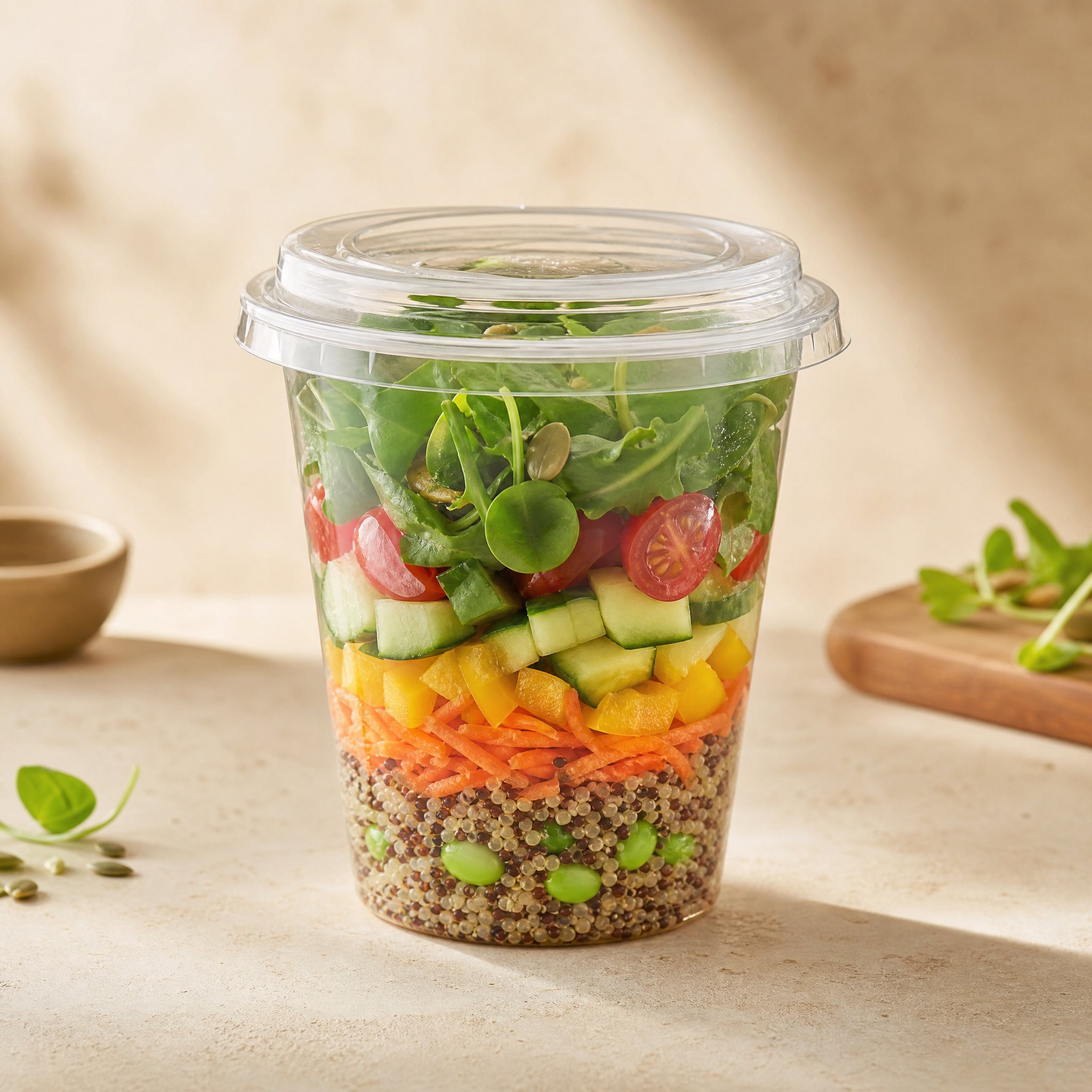 Salade fraîche en libre-service